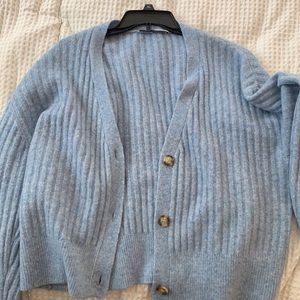 Zara blue cardigan